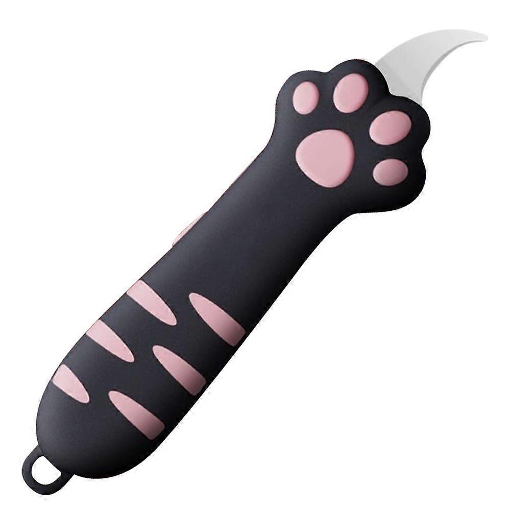 Cute Box Cutter Cat Paw Shaped Mini Utility Knives Portable Retractable Letter Openers for Home/Office
