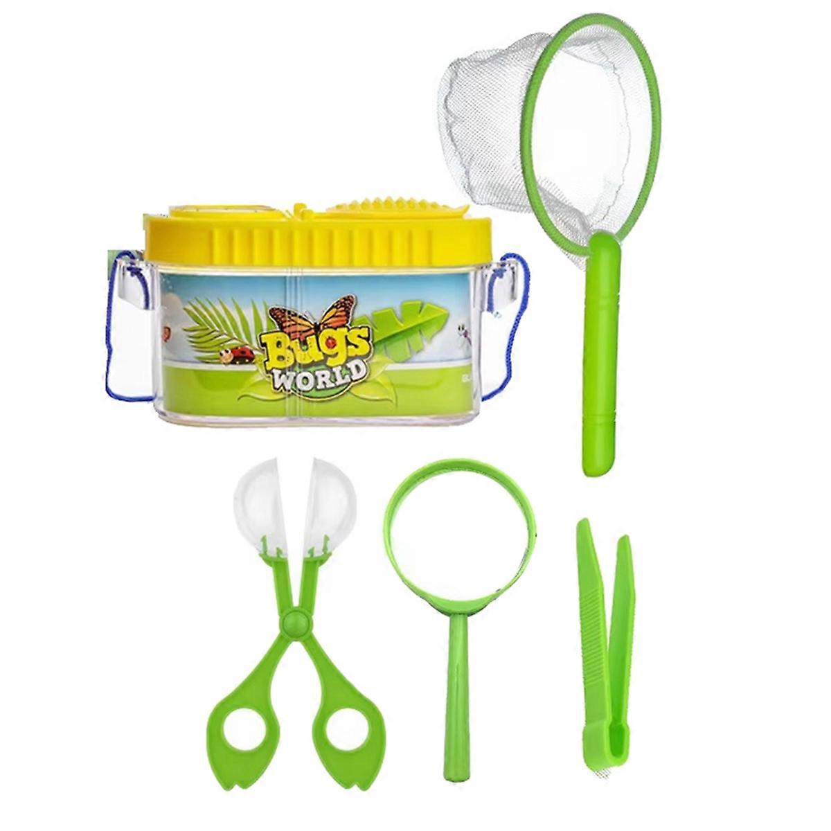 New 5PCS Outdoor Nature Exploration Tool Kid Insect Observation Box Bug Viewer Bound Catcher Collec