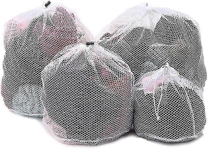 4 Pieces Laundry Bag, Laundry Net for Washing Machine with Drawstring Washing