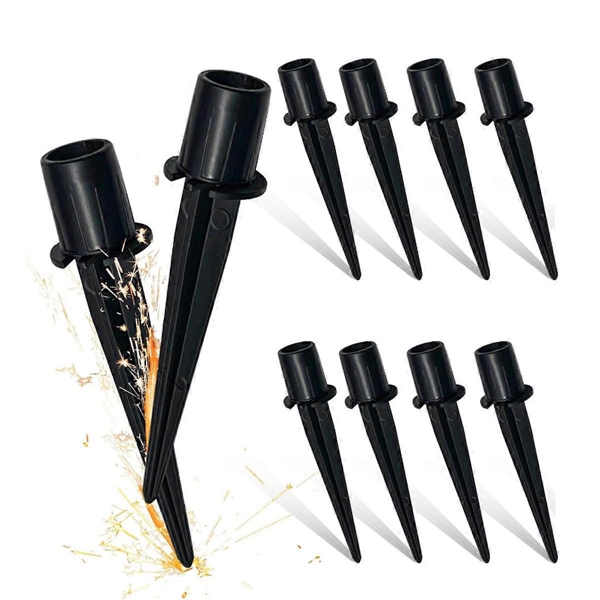 10 Pack Metal Replacement Stakes for Solar Lights Outdoor