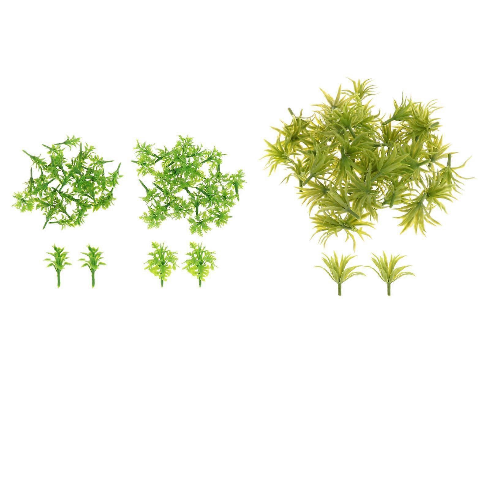 100x Scenery Model Grass, Train Grass Models, Railroad Scenery Miniature Grass