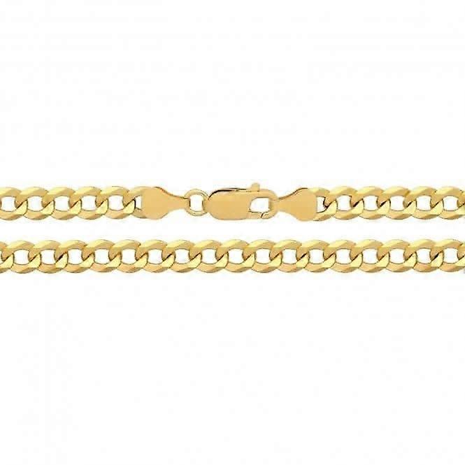 Acotis Silver Flat Curb Gold Plated G1402GP