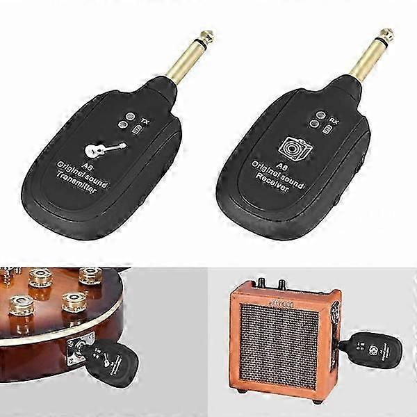 מקלט סאונד מקורי UHF גיטרה משדר מערכת אלחוטית סט טוב
