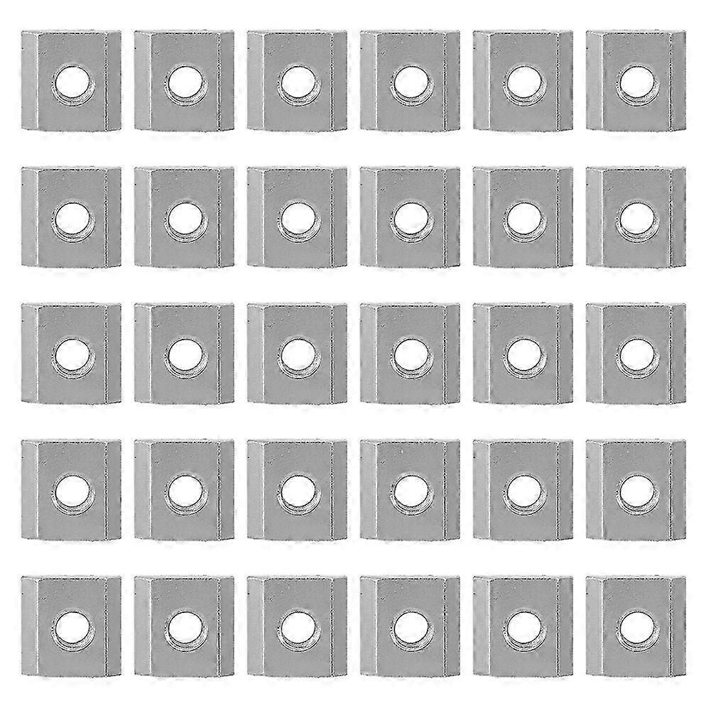 30pcs 30 Series T slot Nuts Set Aluminum Profile Threaded T Sliding Nut Block Fasteners(M6 )