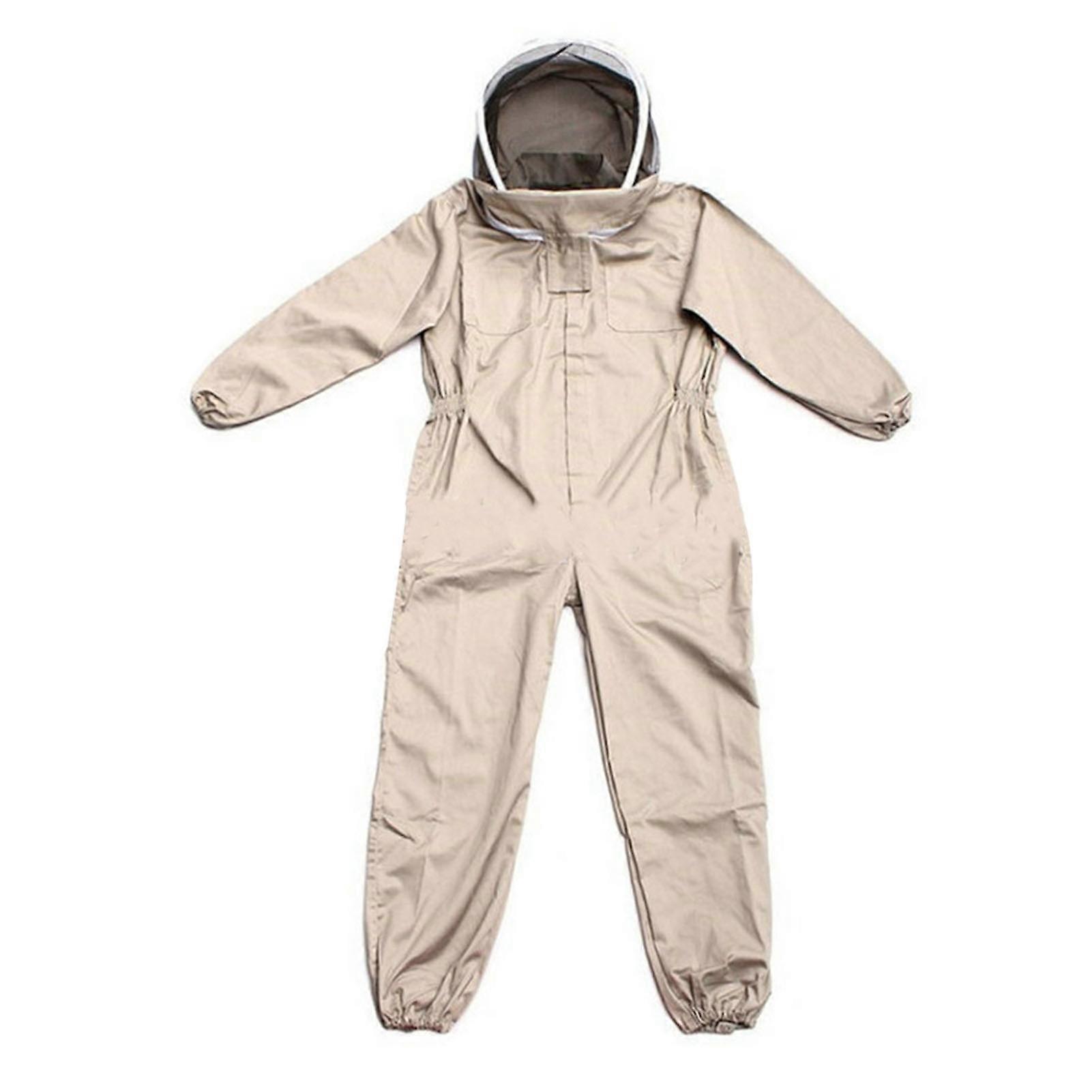 بدلة تنفس ناعمة مريحة قطعة واحدة صديقة للبشرة ملابس تربية النحل مع غطاء محرك السيارة القابل للفصل