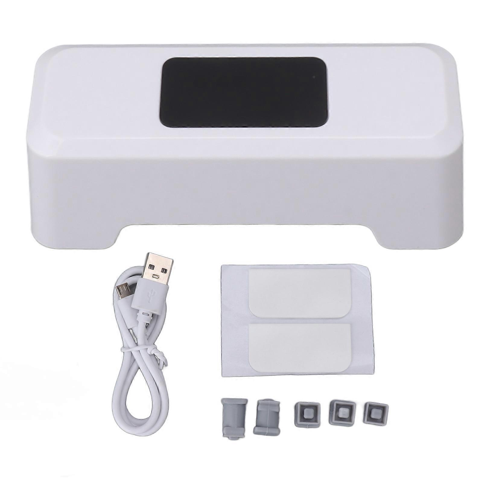Motion Sensor IPX5 Waterproof Touchless Toilet Flusher Automatic Flush Button for Home Public Use White