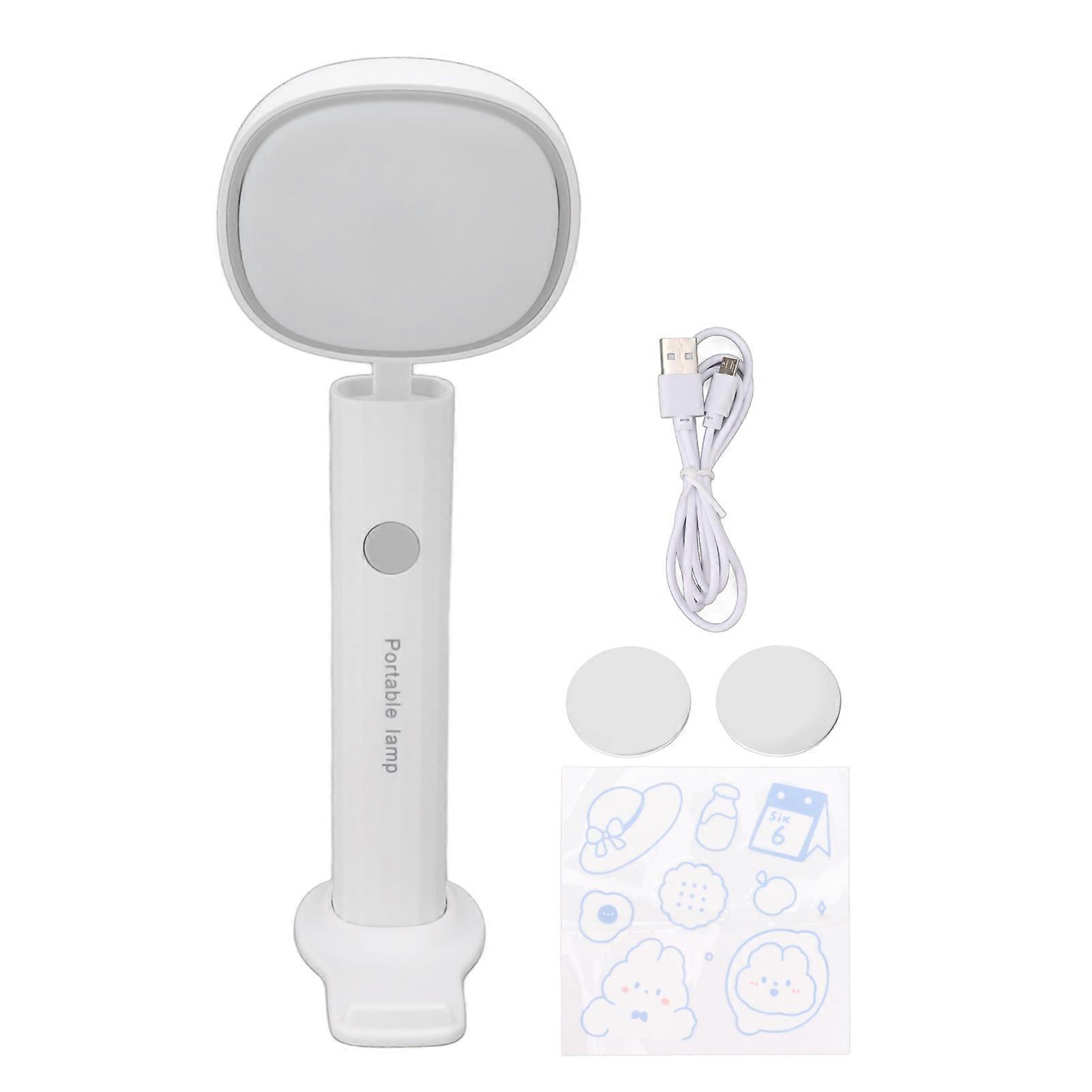 Foldable Desk Lamp Rechargeable Square Flashlight Shape Dimmable Table Night Light with Strong Magnetic Absorption for Reading Learning