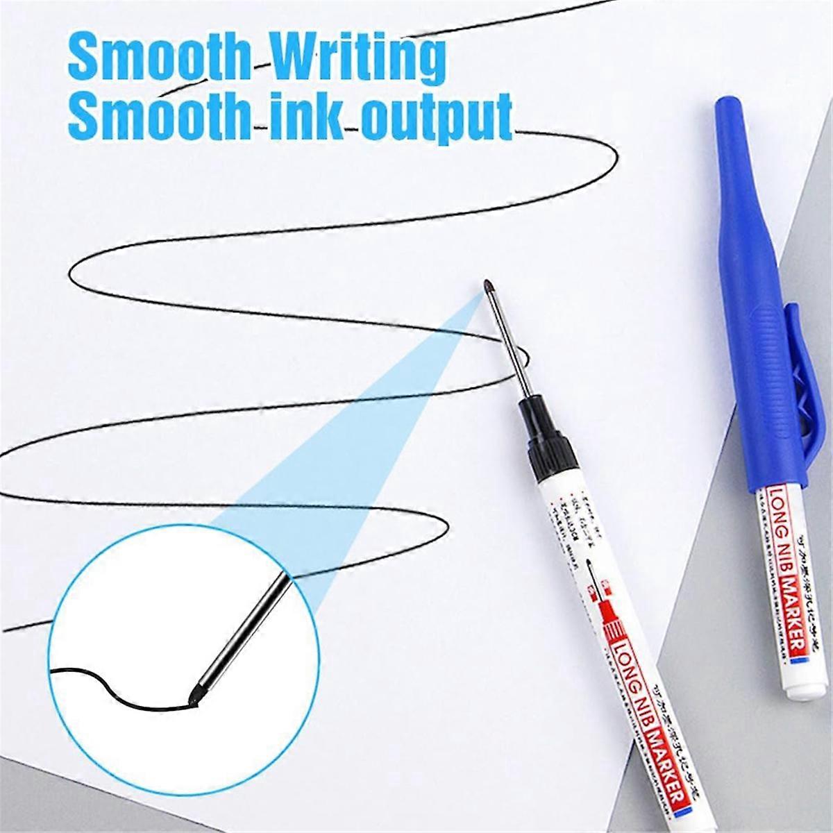 Langhovedet dybhulsmarkør, metalmarkører til stål, sort