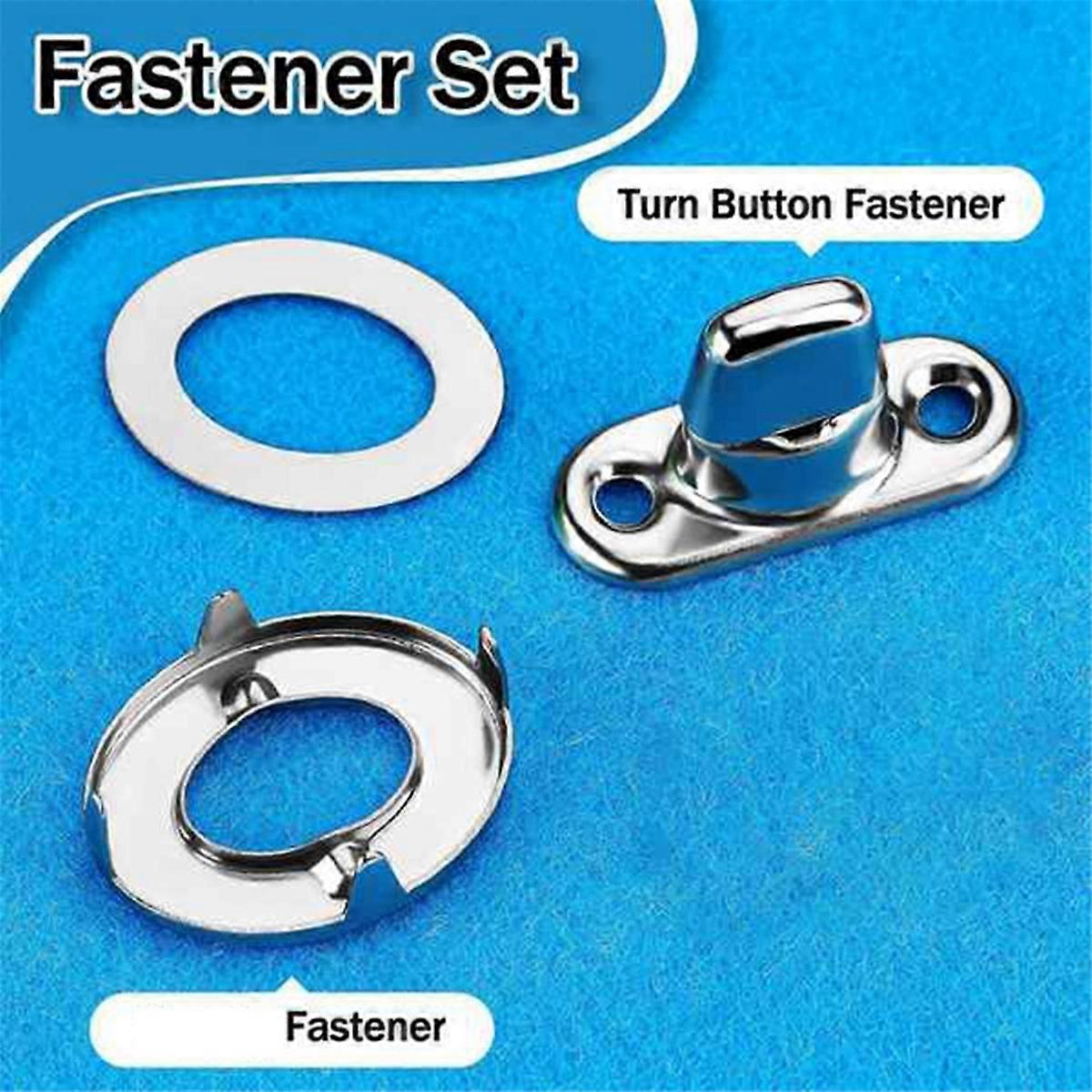 40 Sets Canvas Twist Lock Fasteners, Turn Button Fasteners, Eyelet and Stud for Canvas Marine Fasten