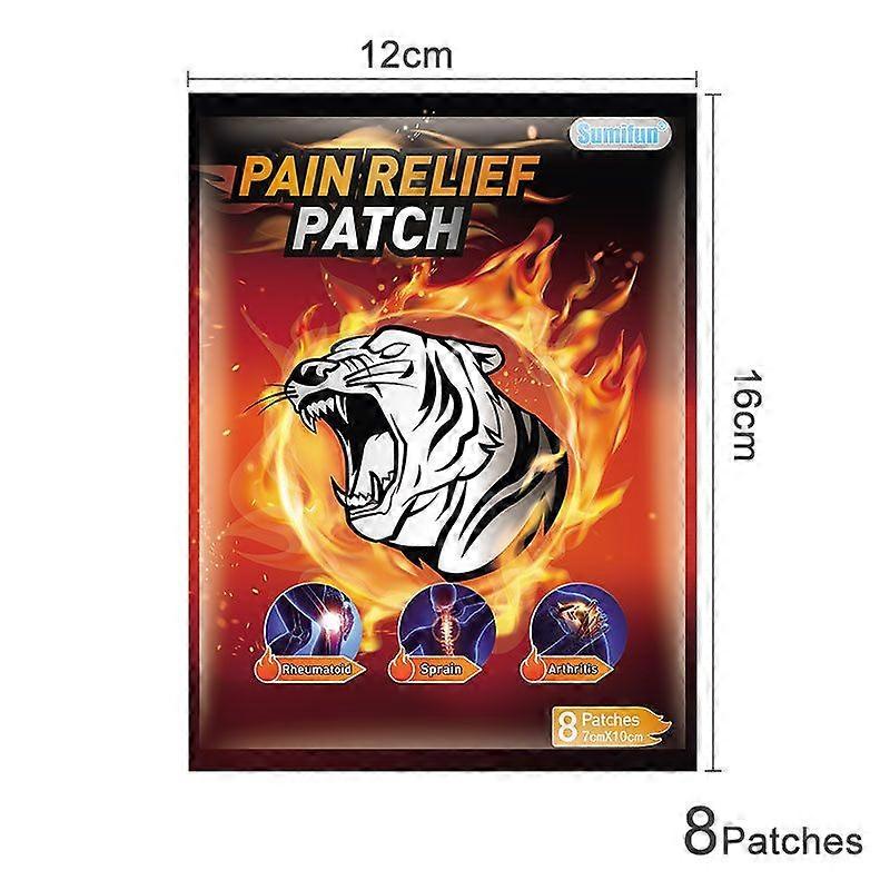 FDA-approved red and white tiger plaster for cervical spine, waist and leg, joint plaster