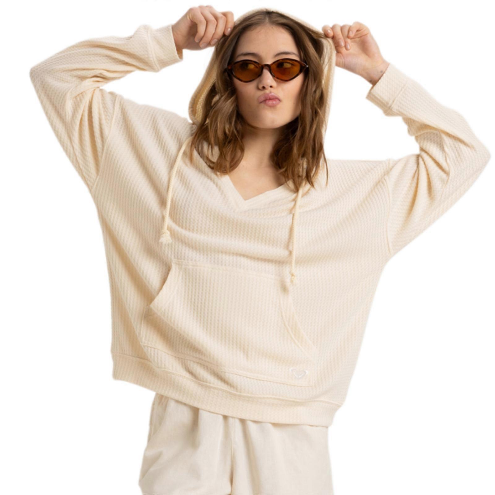 Roxy Felpa con cappuccio oversize da donna Ocean Drive in maglia