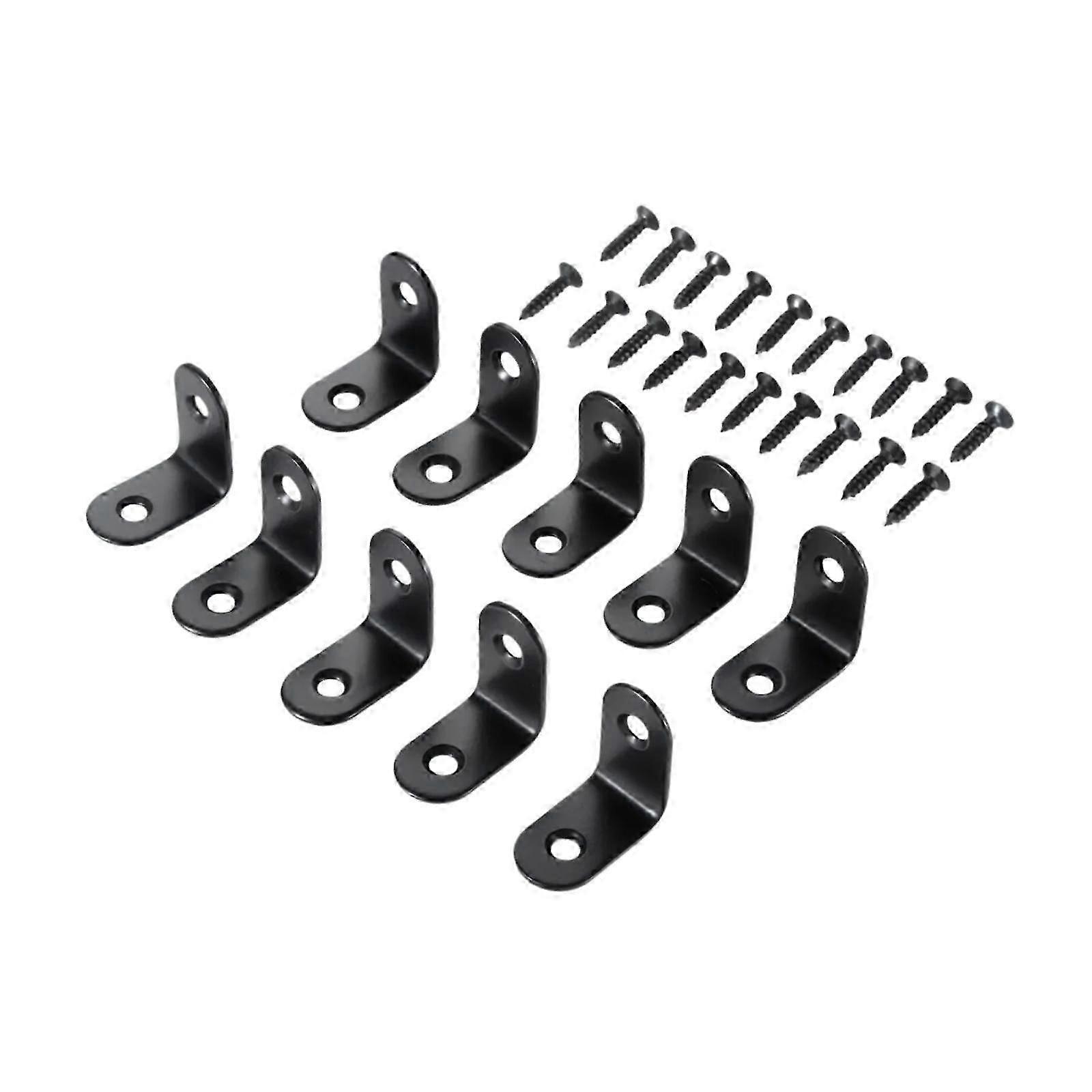 10-Piece Right-Angle Corner Brackets for Frame Shelves and Tables 2cm