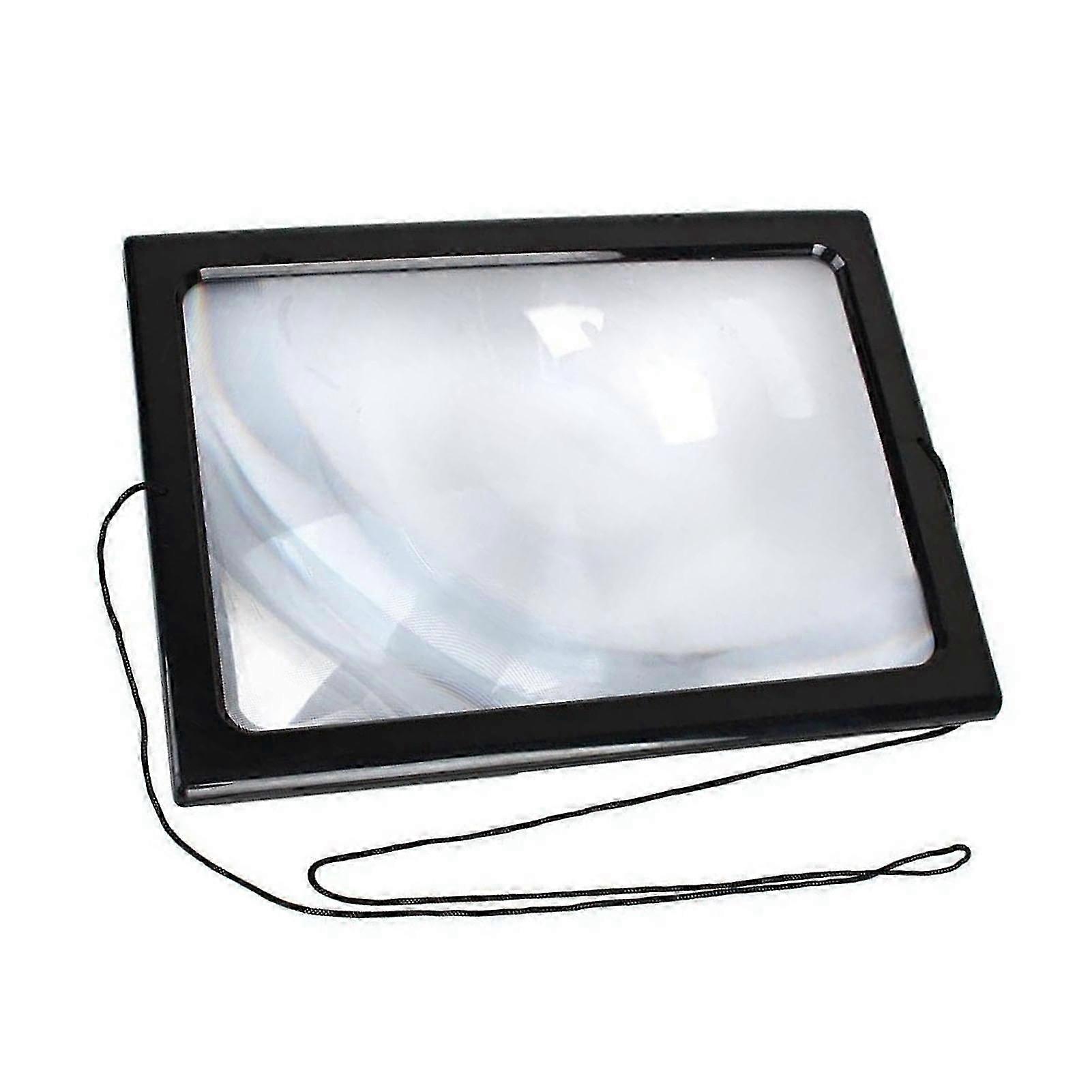 Reading Magnifying Glass 3x Foldable Hands Free Large Page Magnifier With 4 Led Lights