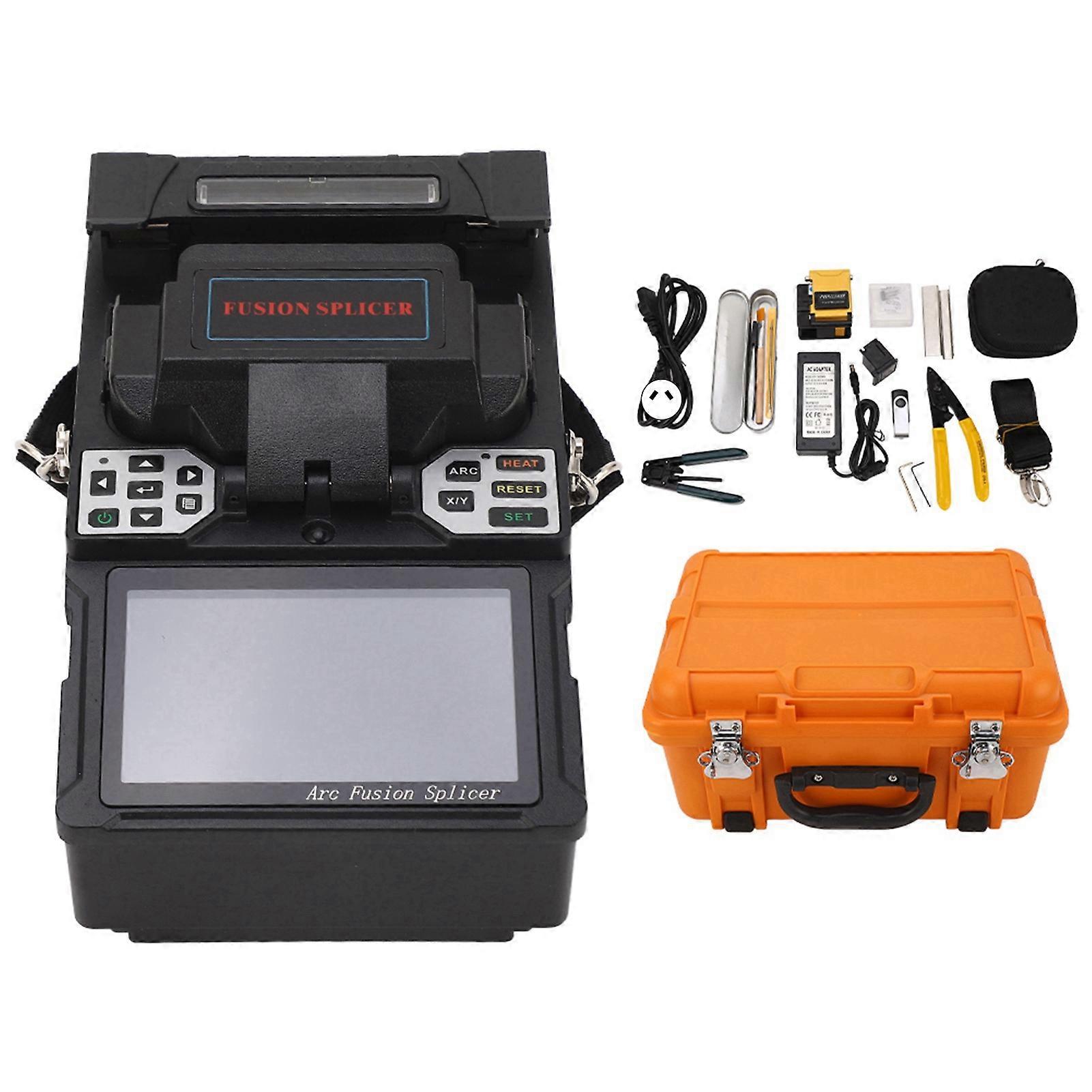 X-600 Fiber Optic Welding Splicing Machine Optical Fiber Fusing Splicer 110-240V