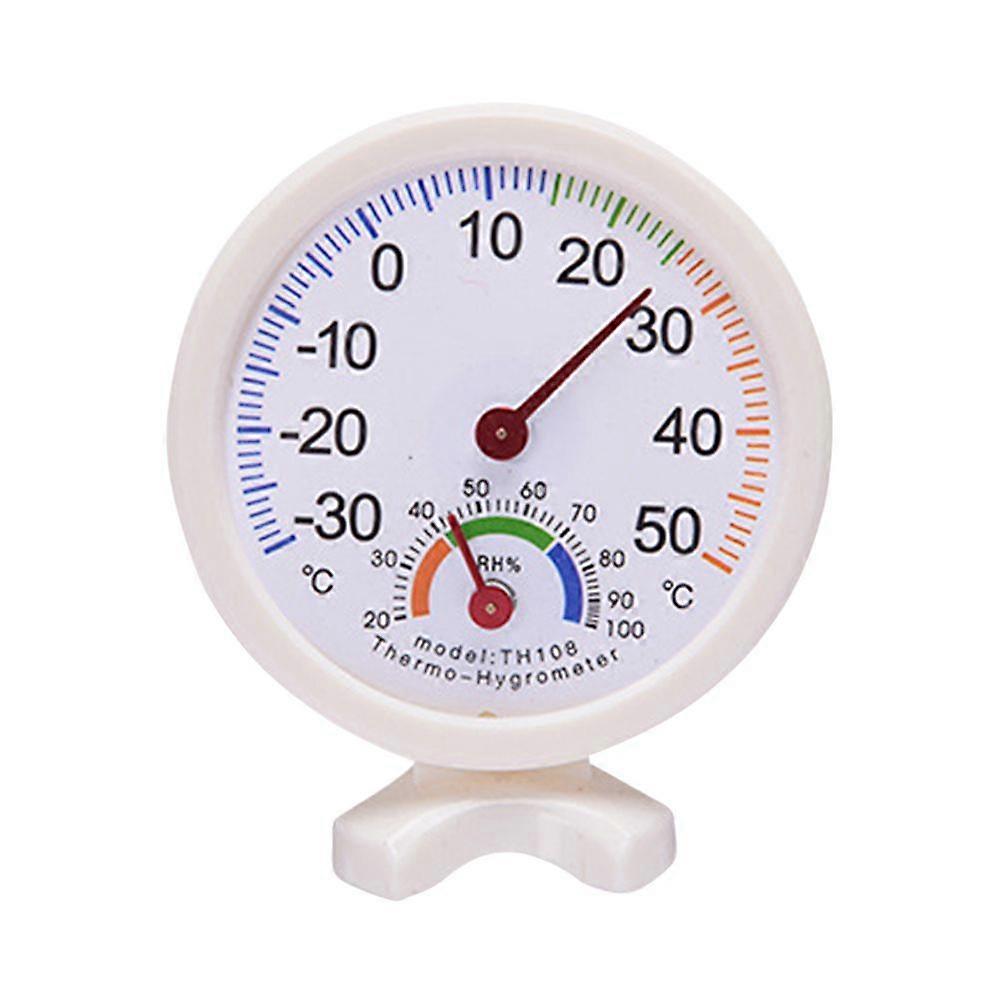 Durable High Precision Pointer Hygrothermograph Multiple Use Thermometer Hygrometer (White)