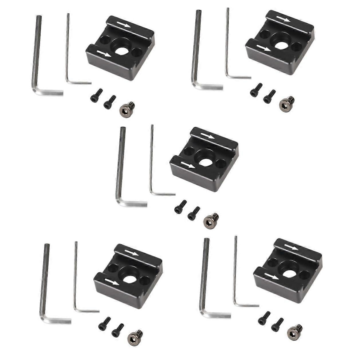 Cold Shoe Mount Adapter 5 Sets Camera Accessory Bracket Durable Material Sturdy Secure Fit DSLR Compatible