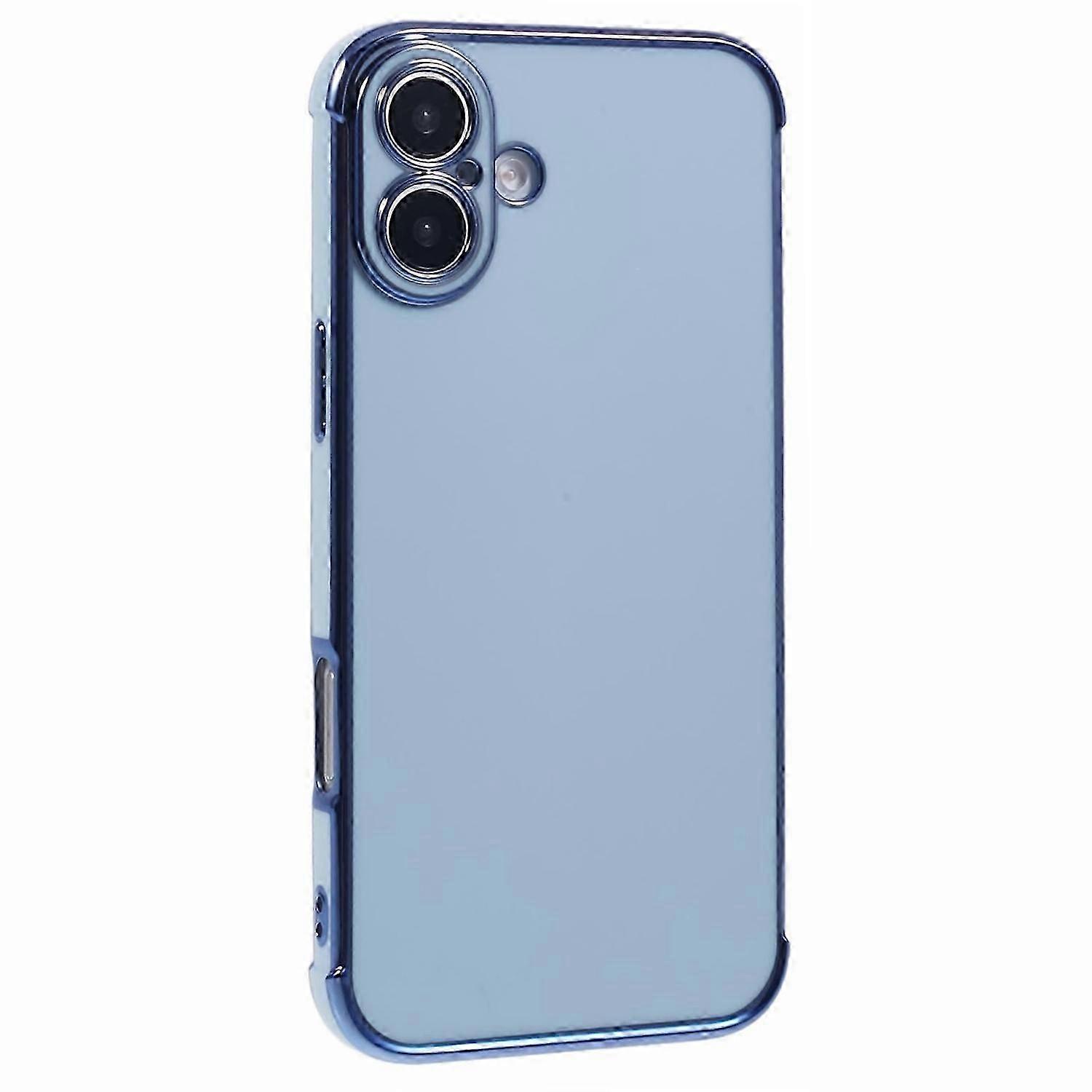 For iPhone 16 Case Electroplated Frame TPU Soft Phone Cover