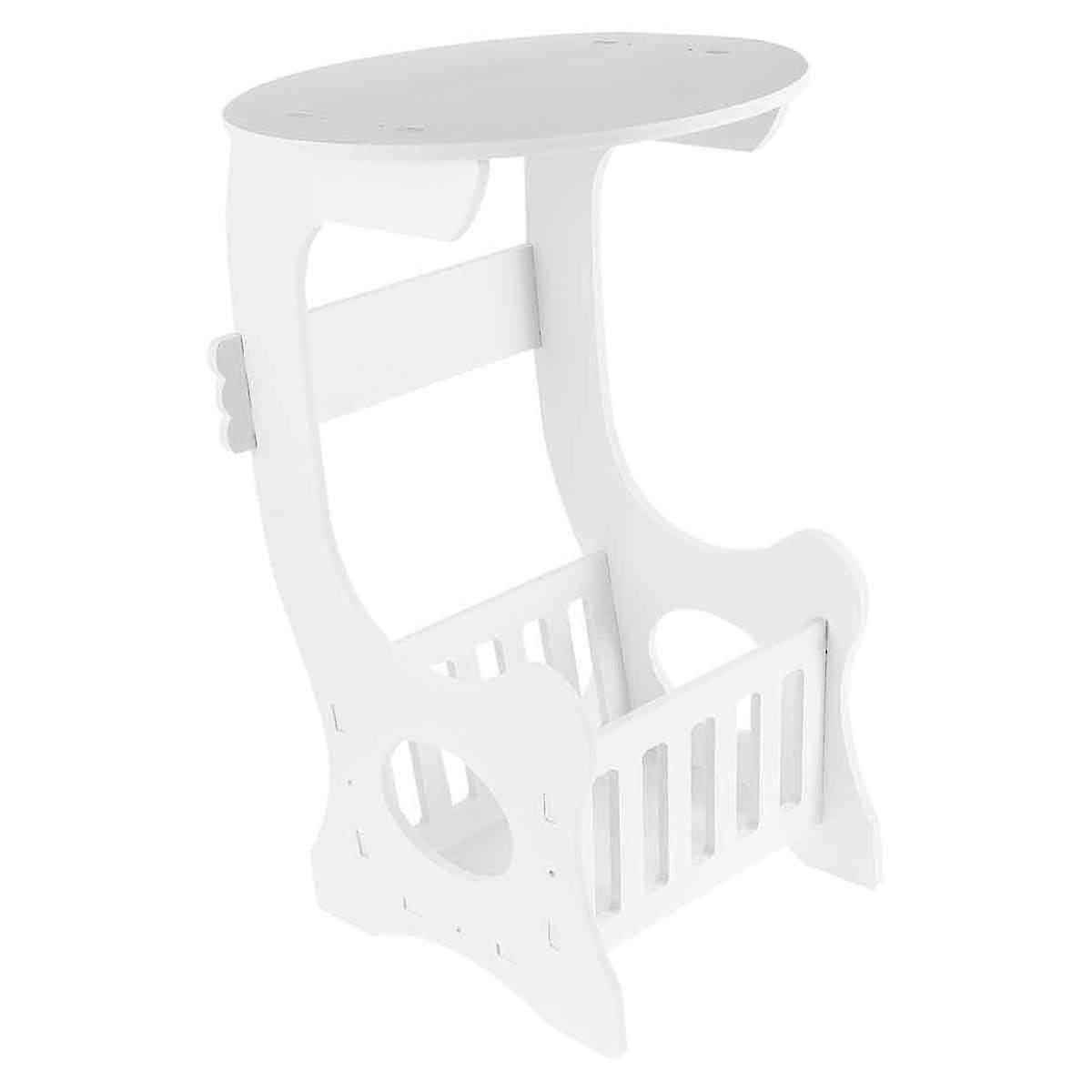 Simple European Style Round Bedside Table for Living Room