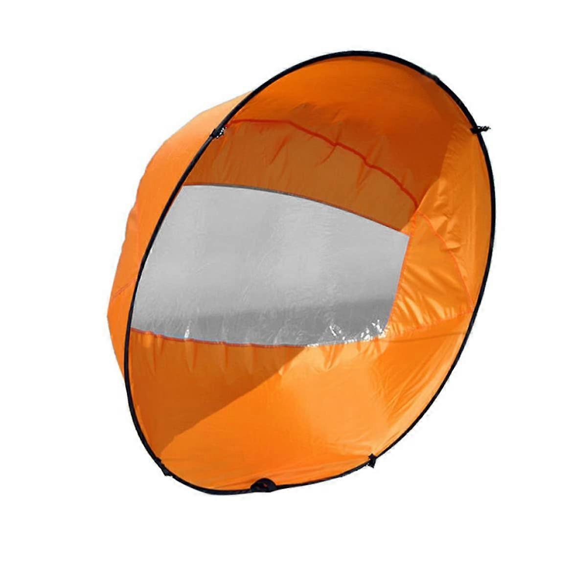 Kayak Wind Sail Foldable Kayak Wind Paddle Kayak Downwind Sail with Clear Window for Inflatable Boat Kayak Pulp Accessory