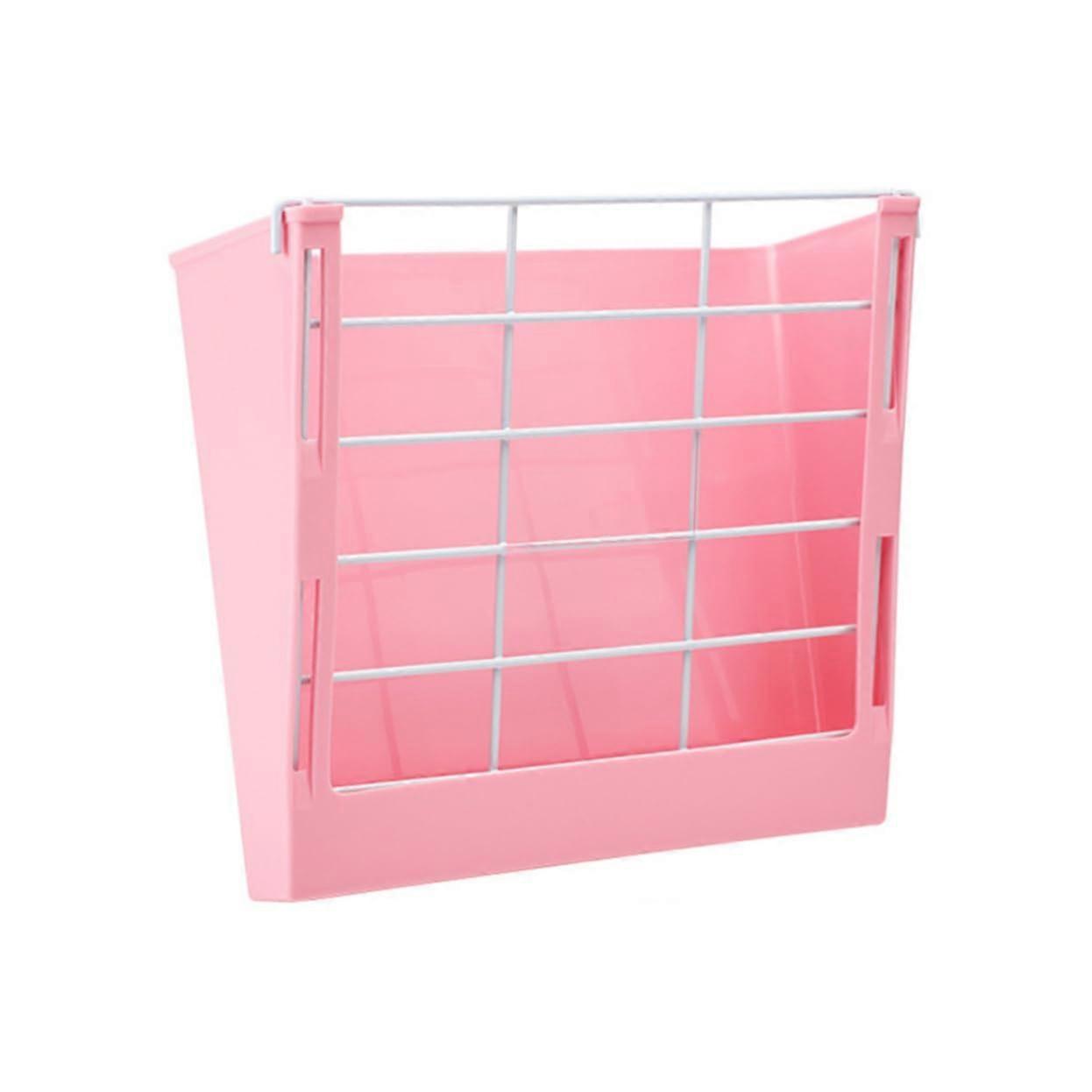 1Pc Pink Rabbit Grass Holder Pet Food Feeder Rack for Rabbits Guinea Pigs and Animals for Cages Minimizes Waste with Easy