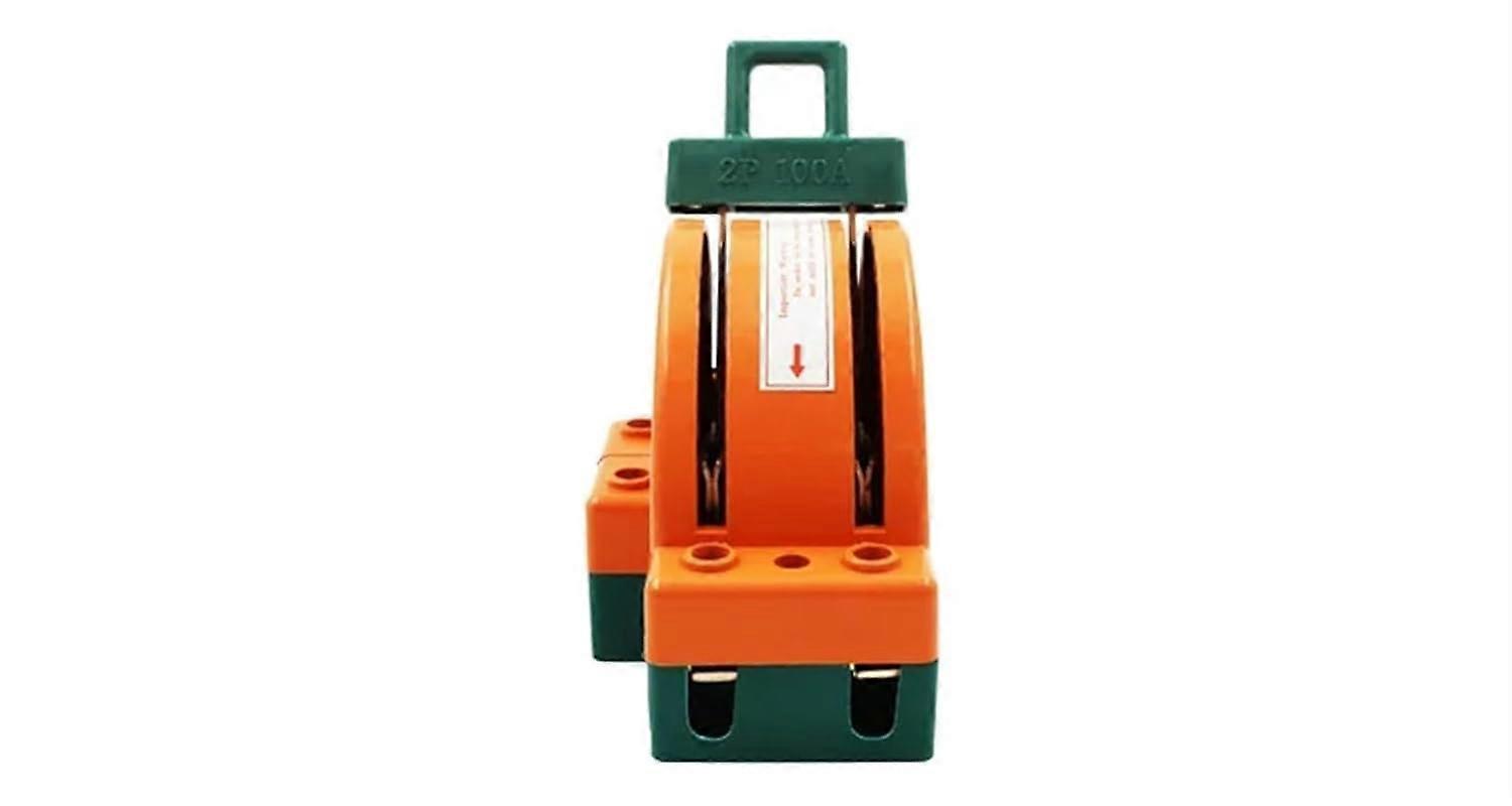 1PCS All Copper 2p100a Knife Switch bidirectional Reverse Switch Double Throw Knife Switch hk11 Load Switch