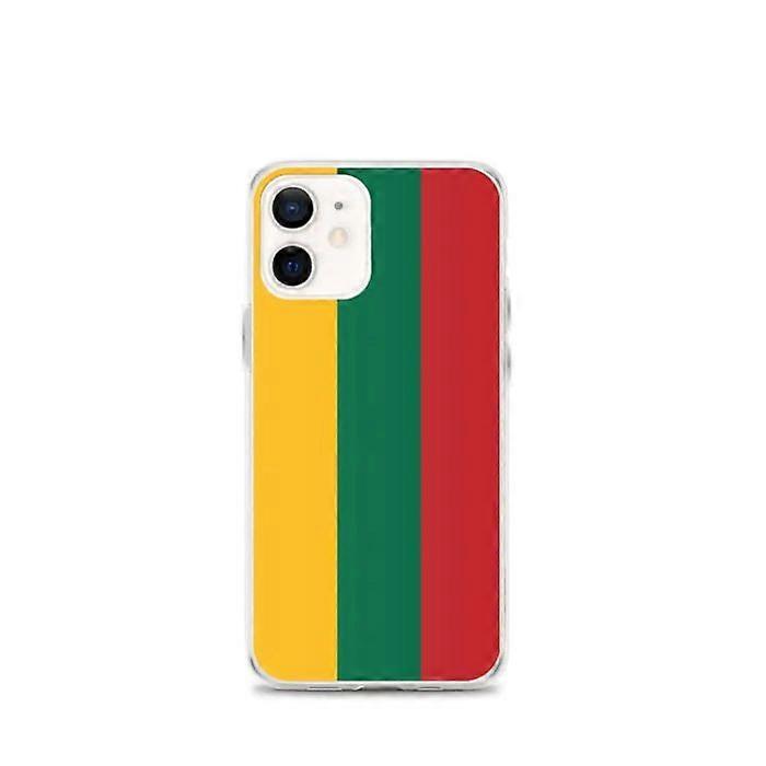 Phone Case - PIXELFORMA - Flag of Lithuania - Compatible with iPhone 12 mini - Flexible - Shockproof
