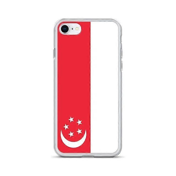 Case - PIXELFORMA - iPhone 7 - Singapore flag - Full protection - Soft