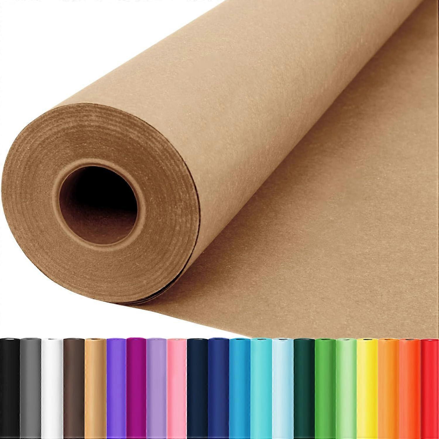 Brown Kraft Paper Gift Roll 36' x 3600' for Wrapping, Craft Projects, Bulletin Art, Decorative Uses