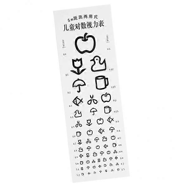 2-4pack Standardized Eye Chart Visual Testing Chart for Kindergarten Children