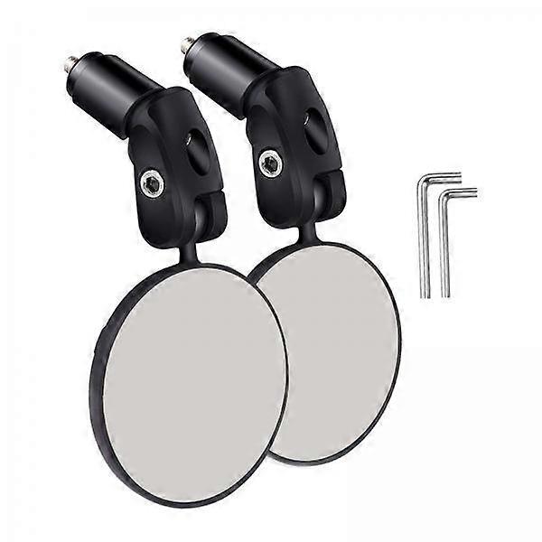Set of 3 Bike Handlebar Mirrors Convex Type