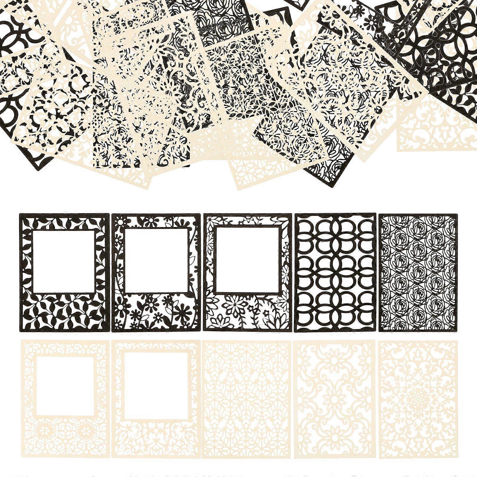 40 Sheets of DIY Scrap Book Background Papers Lace DIY Craft Papers Scrapbook Materials