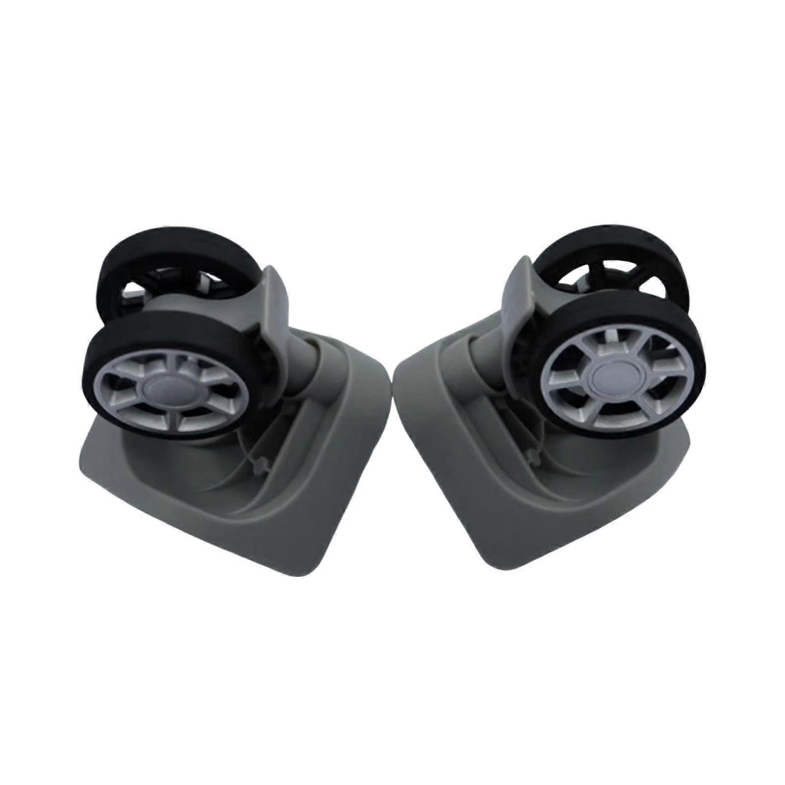 2Pcs Suitcase Casters Trolley Case Wheels Double Row Low Noise Easy to Install