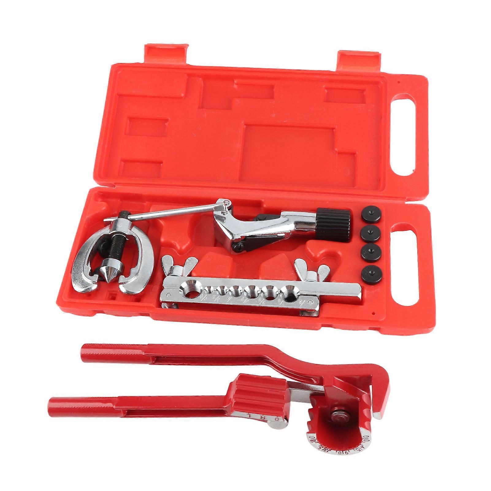 Flaring tool set for brake lines - 11pc kit with bending tool