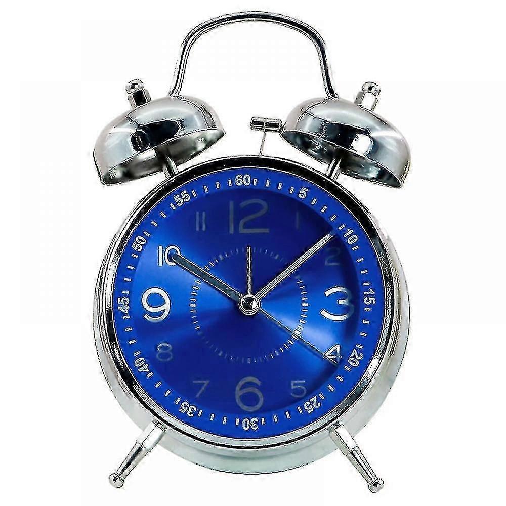 Bedroom Alarm Clock, Analog Metal Alarm Clock , Student Home Decoration Desktop Clock