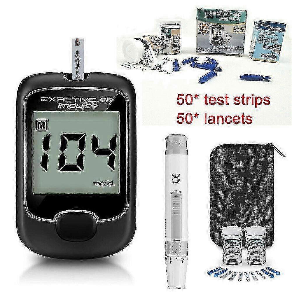 Diabetes Testing Kit with Glucometer, Strips, Lancets & Blood Sugar Monitor