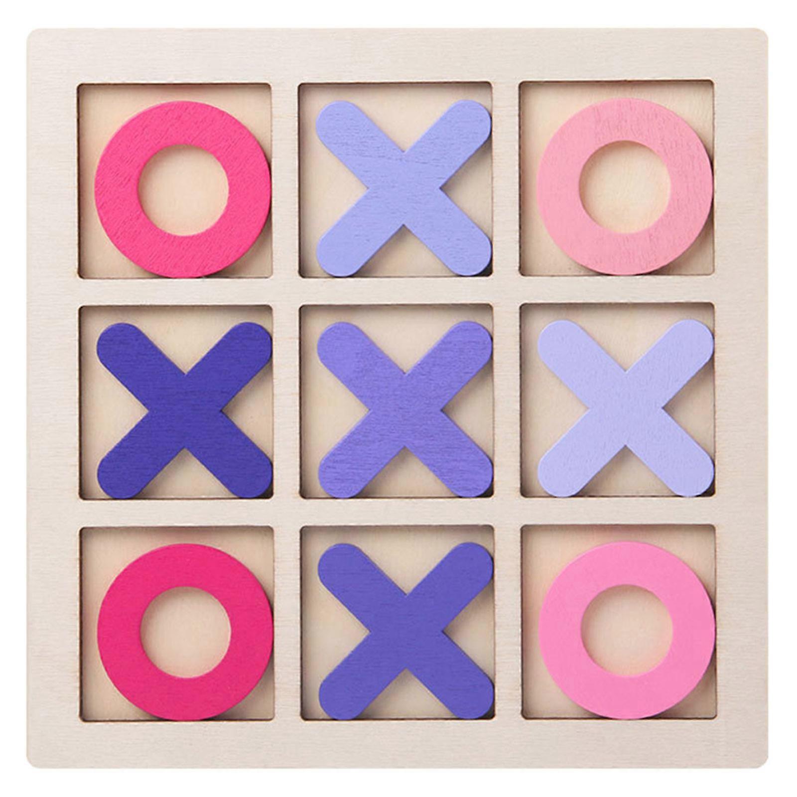 Wood Board Game Toy Parent-Child Interaction Game Board Puzzle Chess Game 2 Person Battle Desktop Party Toy Pink