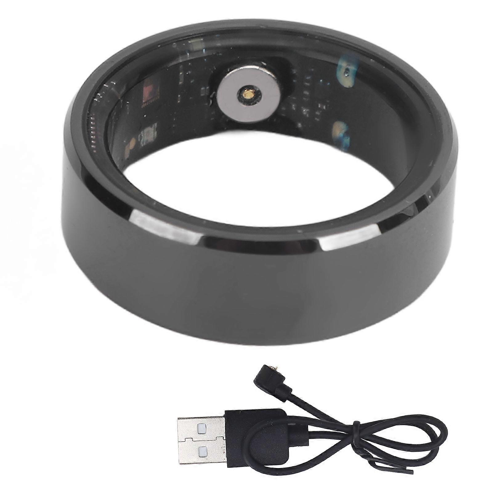 Lightweight Smart Ring Health Tracker with Sleep & Sports Monitoring, US Size 11