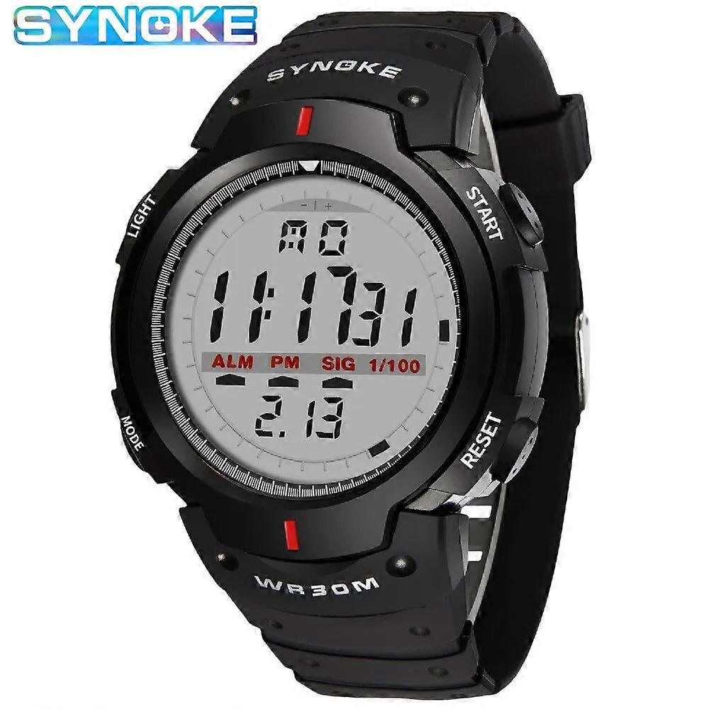 Synoke Mens Digital Watch Sports Waterproof