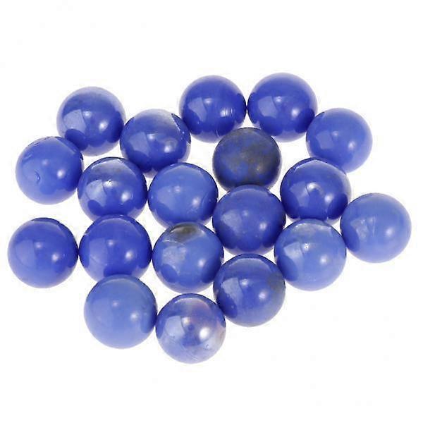 2-6pack 20x 16mm Clear Glass Marbles Kids Game Toy Vase Fish Tank Decor Blue
