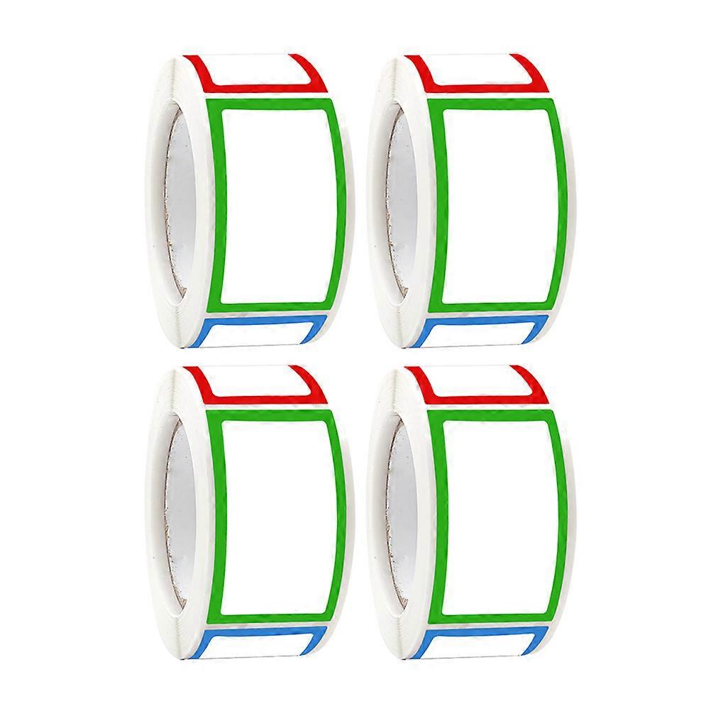 Blank Stickers Rectangular Name Tags for Pantry Labeling 4 Rolls
