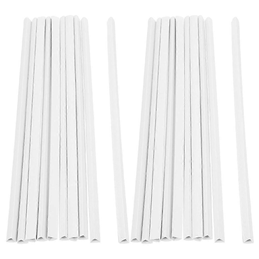 20pcs Binding Bars Slide Grip Clear A4 Paper Binding Covers Sliding Bar for Office School Reports Documents