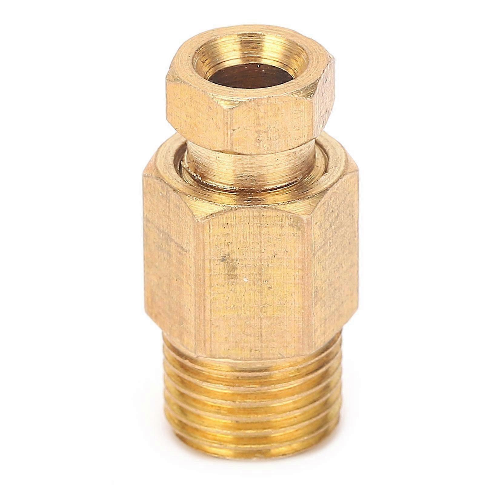 Brass Elbow Pipe Fitting Connector Adapter for Straight Block Connections Suitable for Various Applications