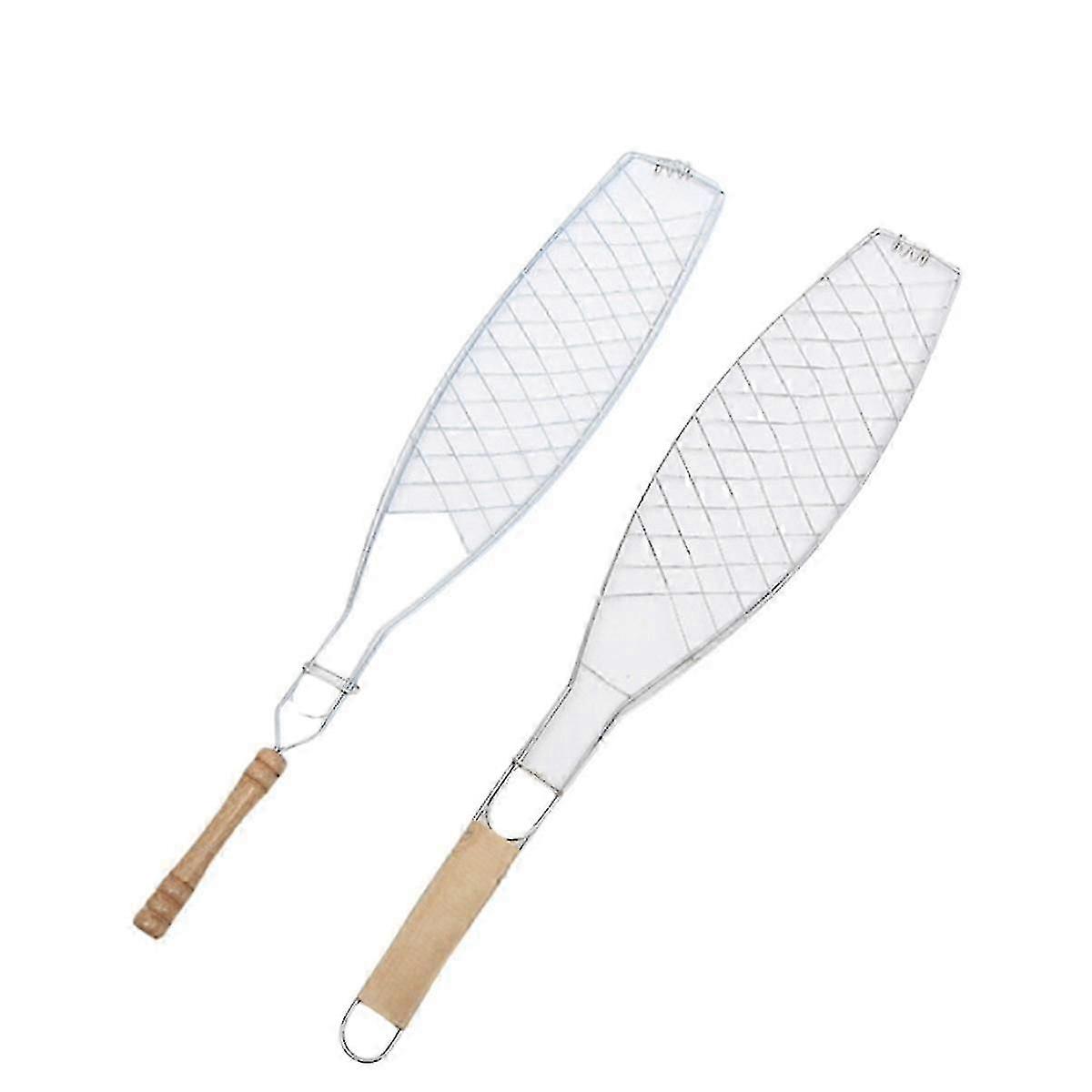 Ergonomic Flat Handle Fish Grill Tongs, Portable and Simple Grilling Tool Suitable for Various Cooking Needs