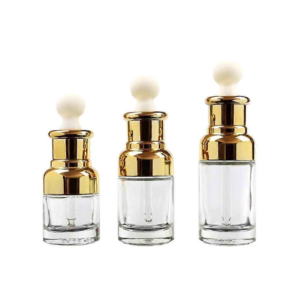 Transparent Glass Pipette Bottles 2 Pack 50 mL Capacity Refillable Dropper Bottles Clear Glass Container