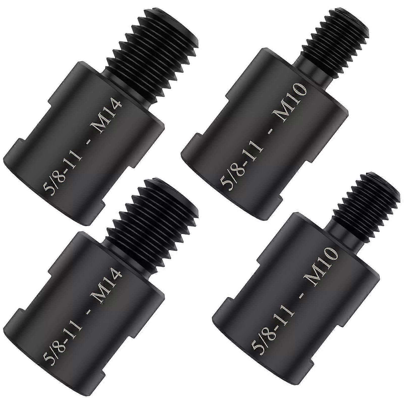 Replacement Grinder Converter Adapter 5/811 to M10/M14 Angle Grinder Adapter Connecting Attachment for Rotary Burr CutOff Wheel Power Tool 4Pcs