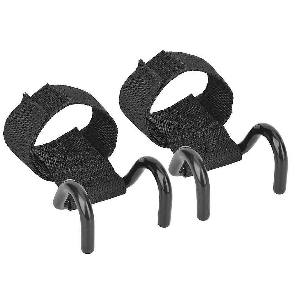 Training Weight Lifting Hook Straps, 2 Pcs Heavy-Duty Wrist Support Grips for Gym Exercise Equipment, Adjustable Size