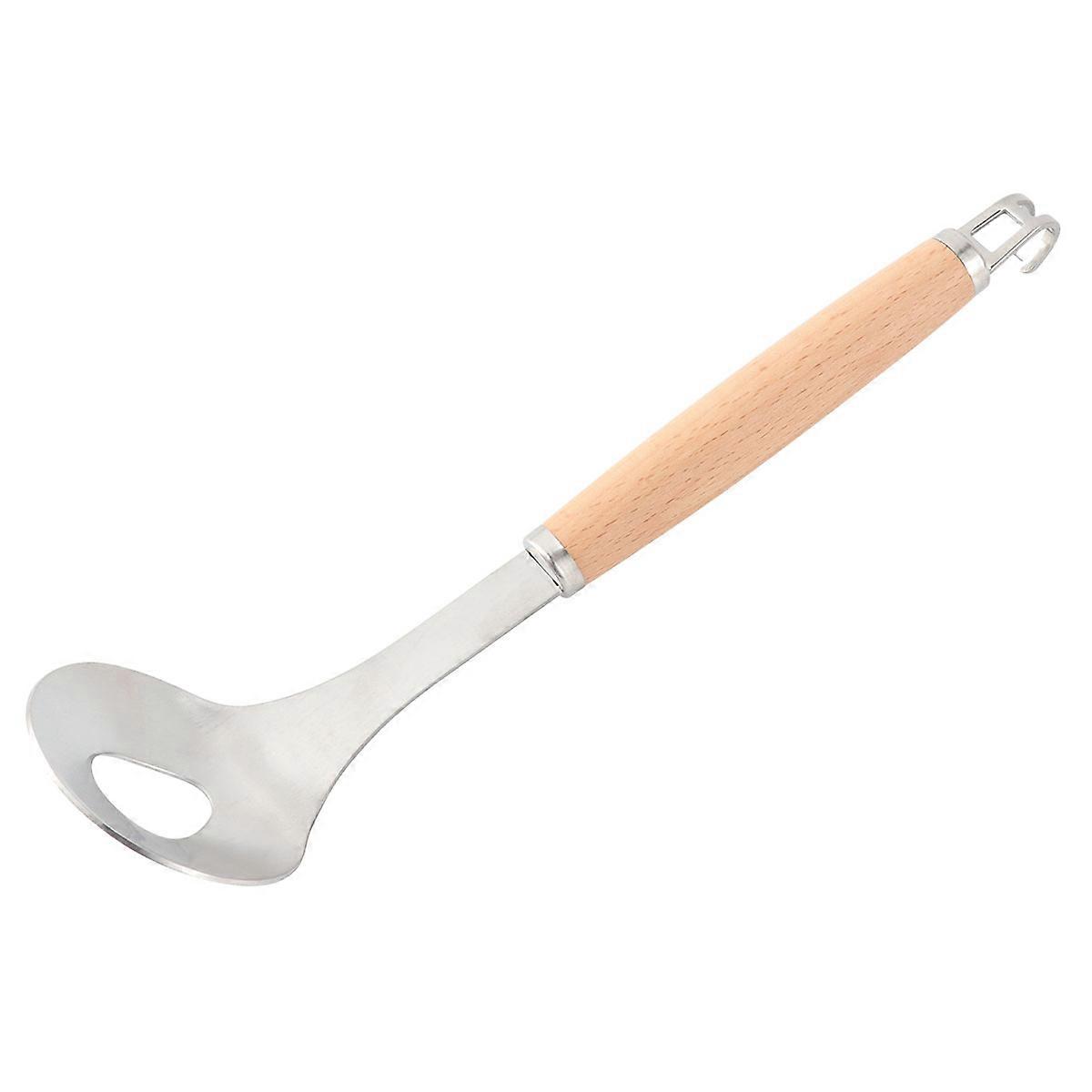 Wood Handle Meatball Spoon Practical Design for Hotel Use 26.4*6.4CM 1Set