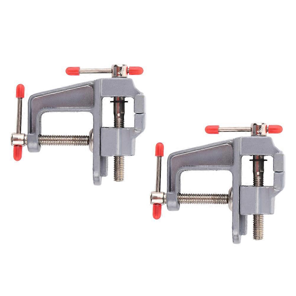 Milling Vise Flat Table Vise Clamping Diy Craft Jewelry Use Workshop Travel Portable Use 2Pack