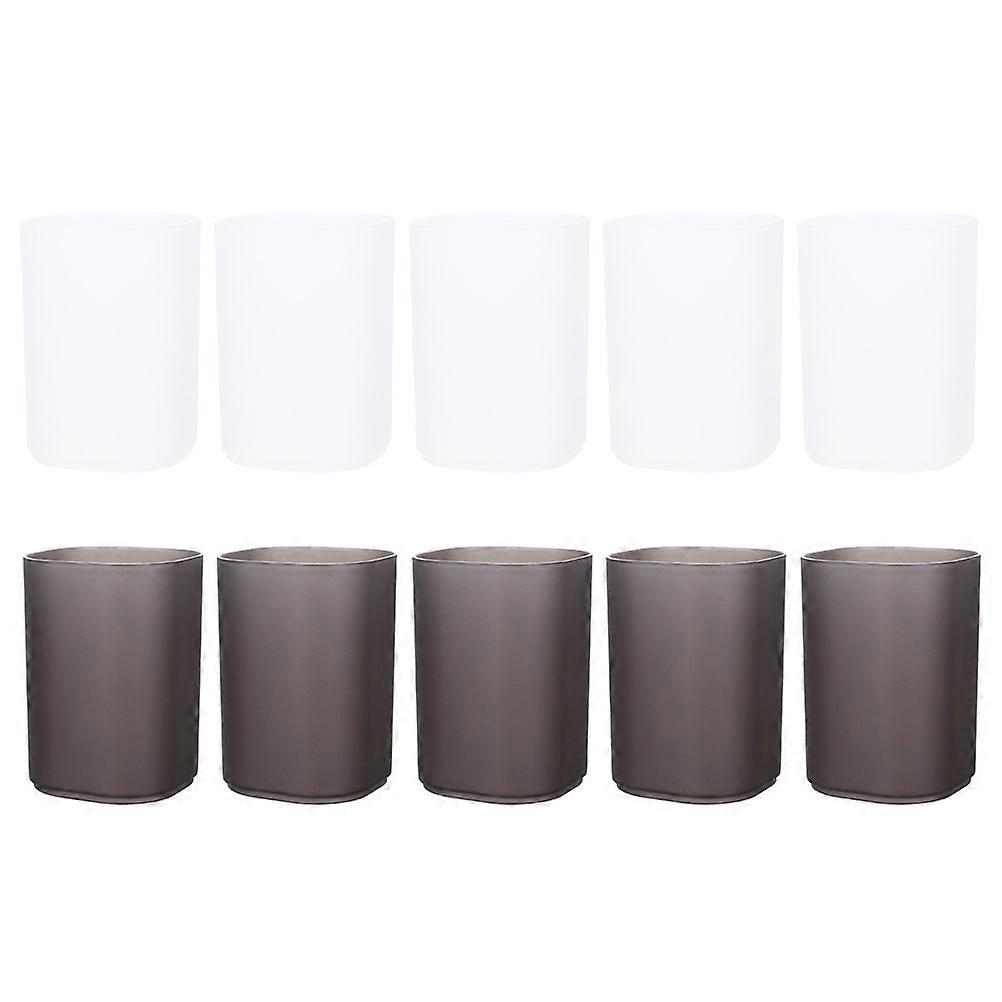 Desk Pen Holder Office Desk Pen Holder Cylinder Shape PP Material 10Set
