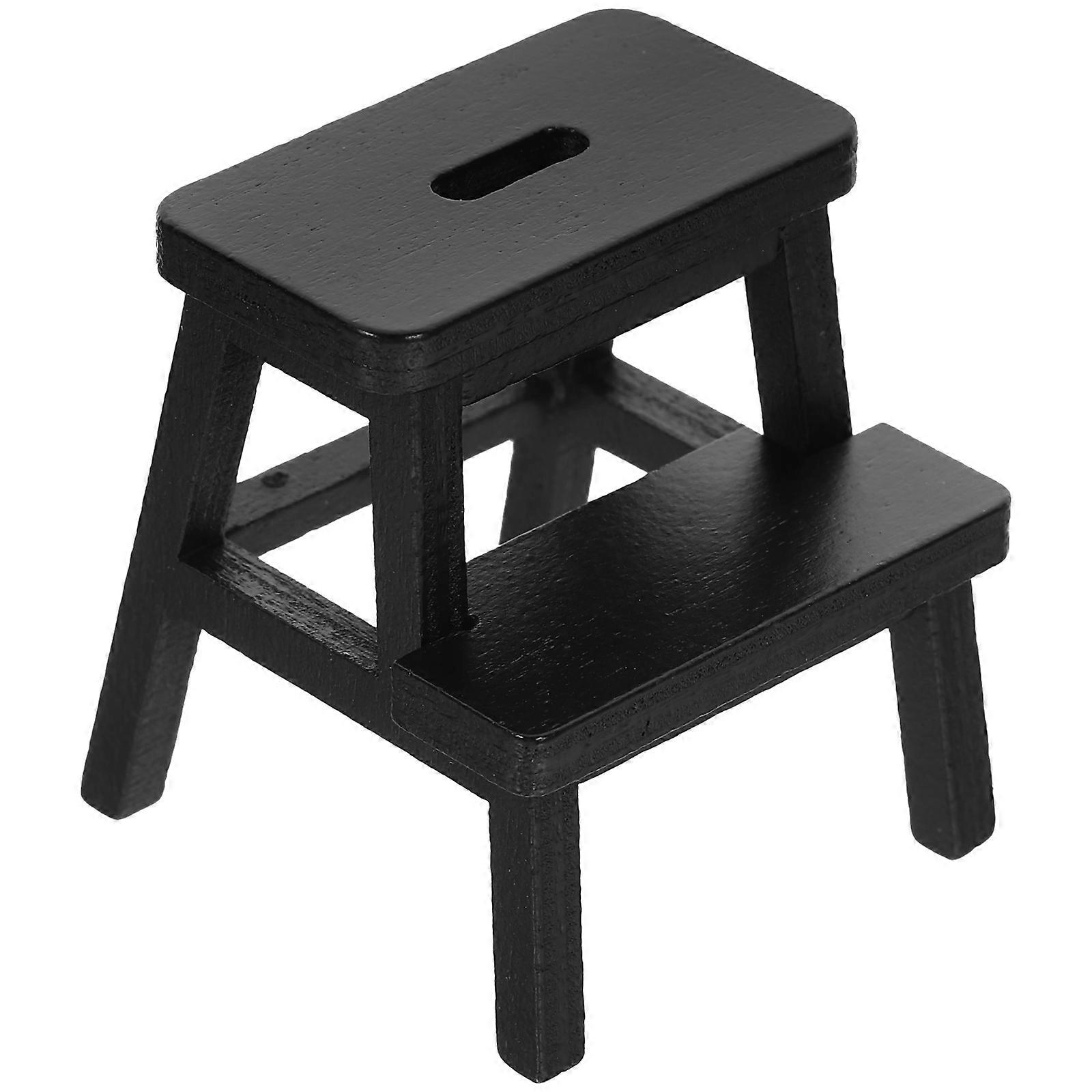 Dockhus Mini Möbler Träpall Realistisk Form Sovrum Tillbehör 1Pack